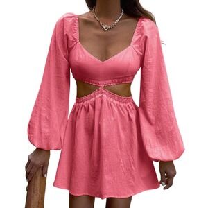 Seven Wonders Tinsley‎ Mini Dress In Pink With Cutouts M